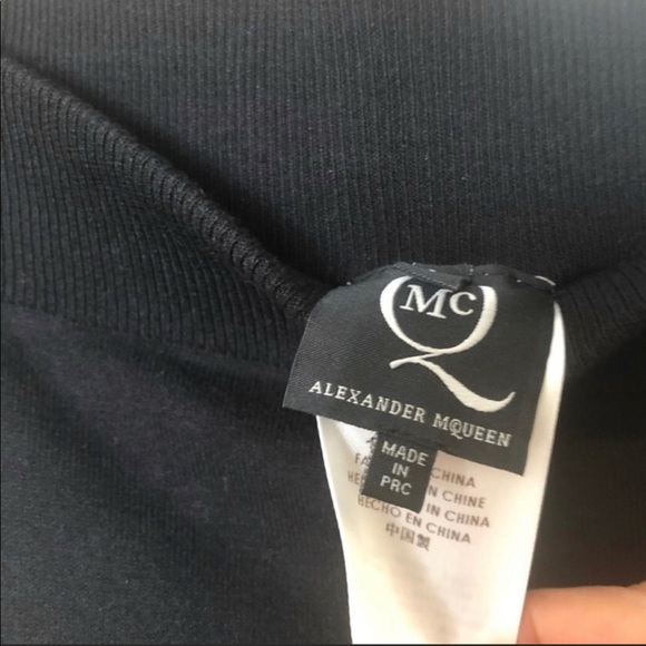 MCQ by Alexander McQueen Black/White Mini Skirt Size Small - Picture 4 of 5